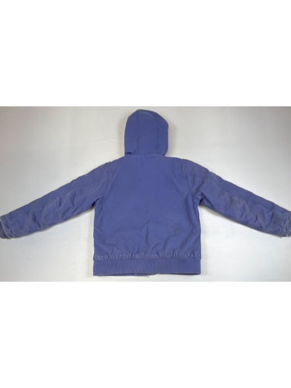 Carhartt Girls Size M 10-12 Purple Fleece Lined Hooded Zip Up Jacket Workwear - Picture 2 of 10
